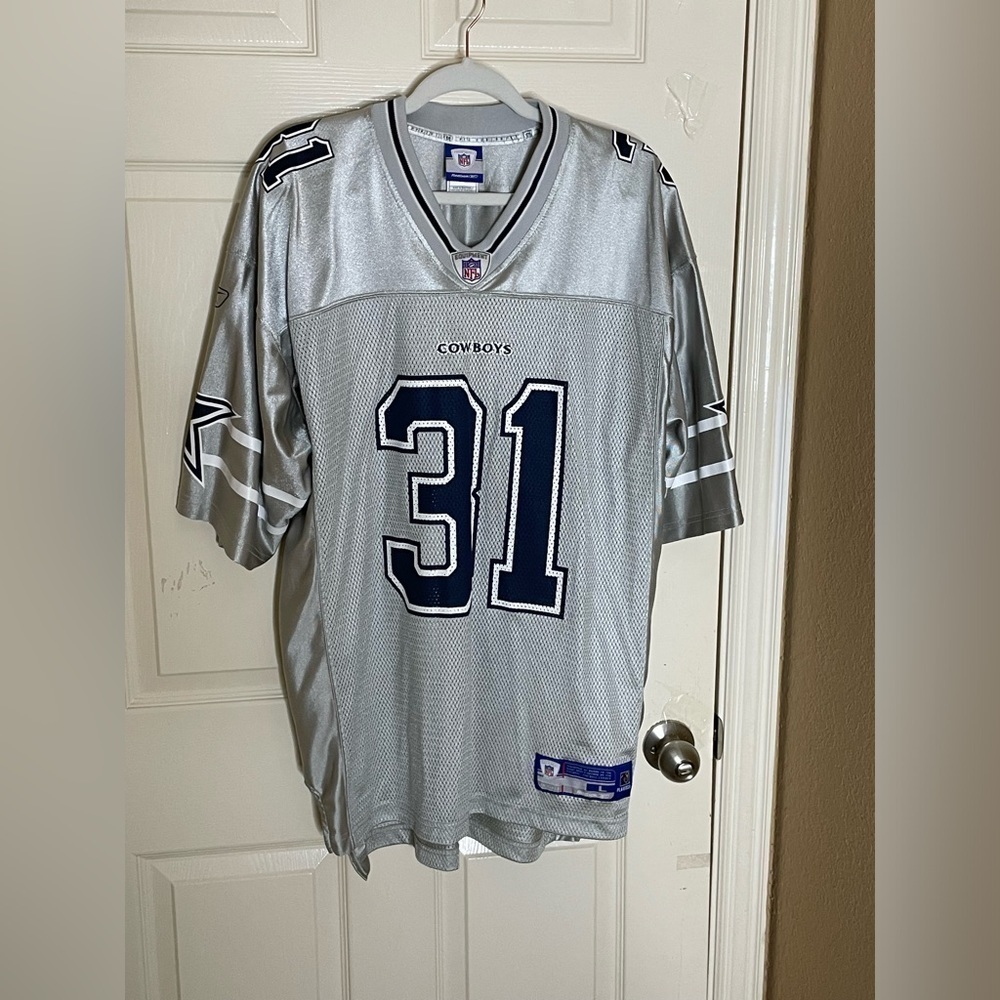 Roy Williams Dallas Cowboys Reebok Jersey Silver large - Picture 9 of 12